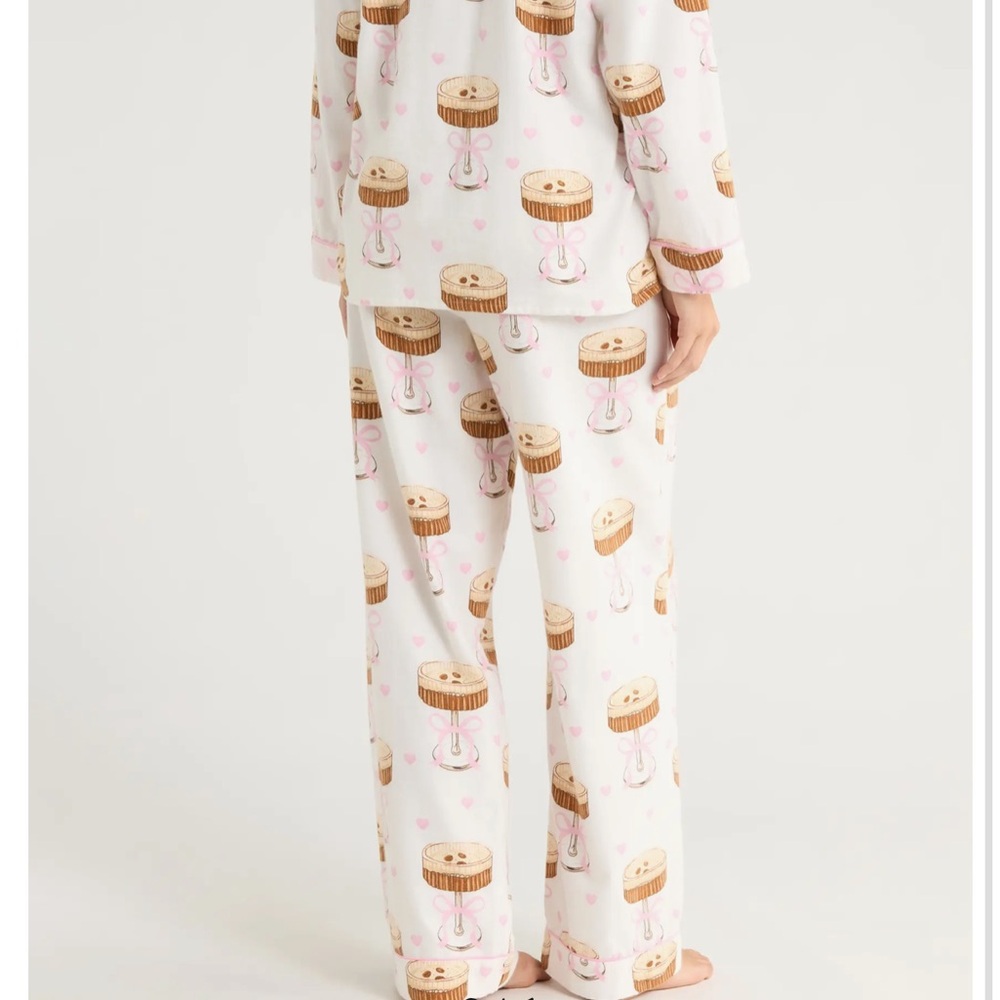 PJ Salvage Pink and White Espresso Martini Pajama Set - Picture 2 of 11
